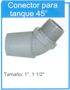 Conector para tanque 45º