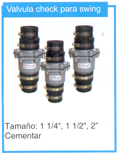 Válvula Check para Swing